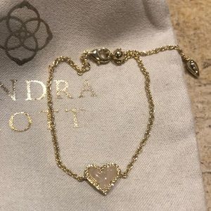 Kendra Scott Ari Heart Gold Chain Bracelet